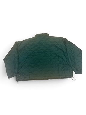 Zella Wander Diamond Quilted Green Bomber Puffer Jacket, size large